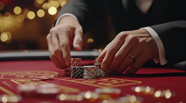 Mobile AduQ table interface showing player seats and pot